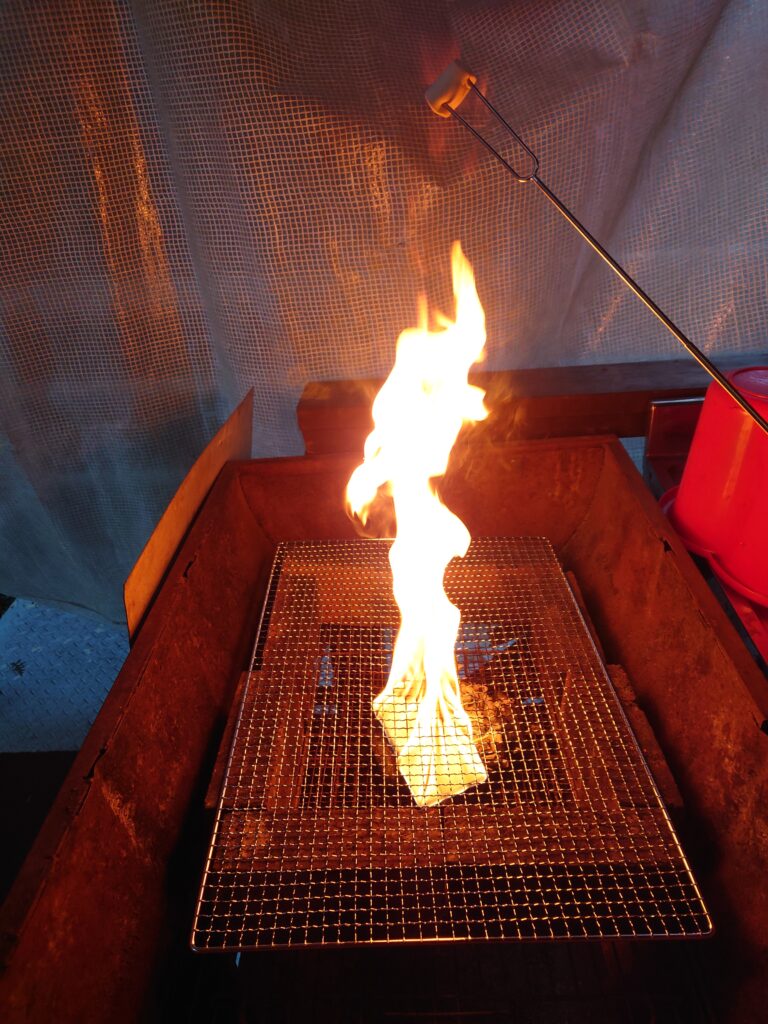 静岡県島田市りらすぽベランダでBBQ