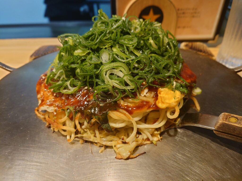 「おっこん雅」/山盛りネギ焼き+大葉