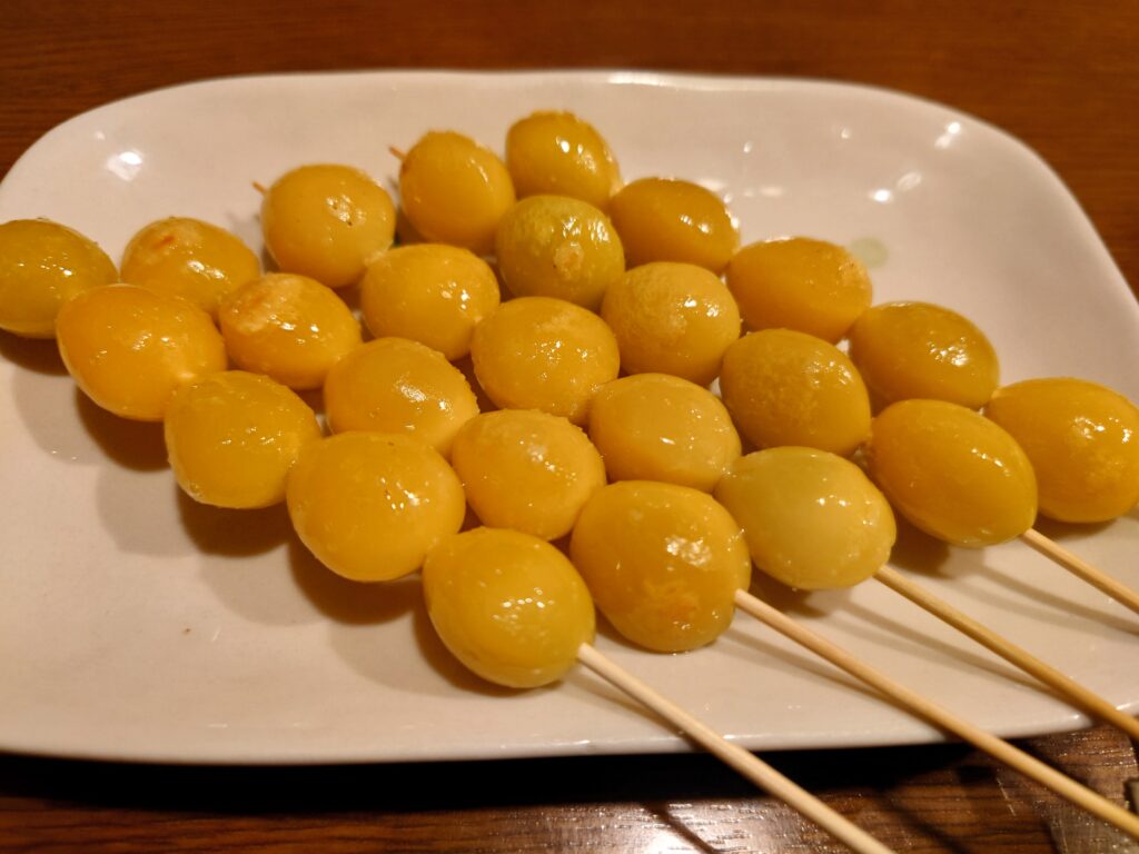 鶴見馬場やきとり居酒「醍醐(だいご)」ぎんなん