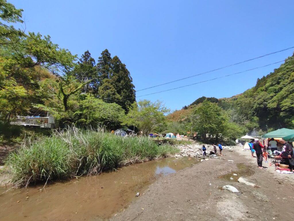 興津川 西里キャンプ適地,静岡BBQ,川遊び,