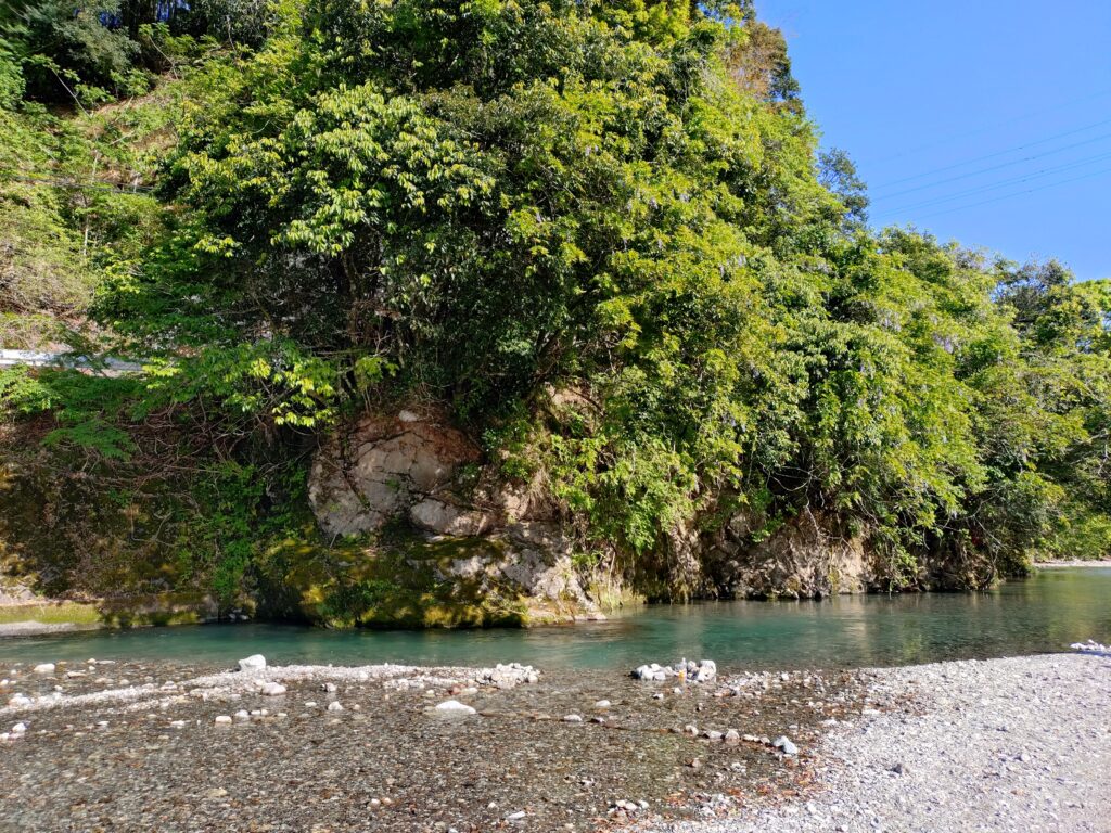 興津川 西里キャンプ適地,静岡BBQ,川遊び,