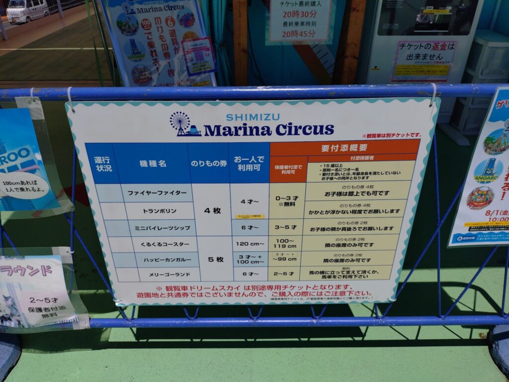 ドリプラ,遊園地,静岡,清水,エスパルスドリームプラザ,清水マリーナサーカス,値段,時間,いつまで,イベント,駐車場
