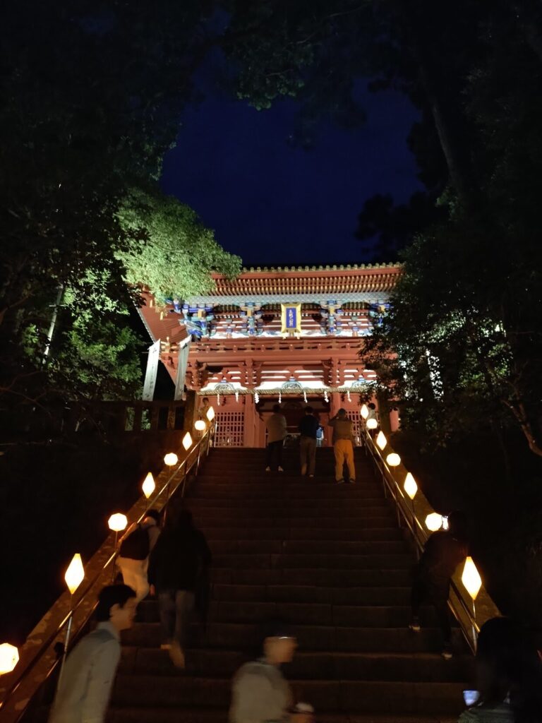 夜間特別拝観,日本平ロープウェイ,徳川家康公,静岡,清水,神社,久能山,久能山東照宮,夜,いろどり,イベント,夜間,ロープウェイ,料金,割引,当日,前日,レビュー,体験,駐車場,行き方